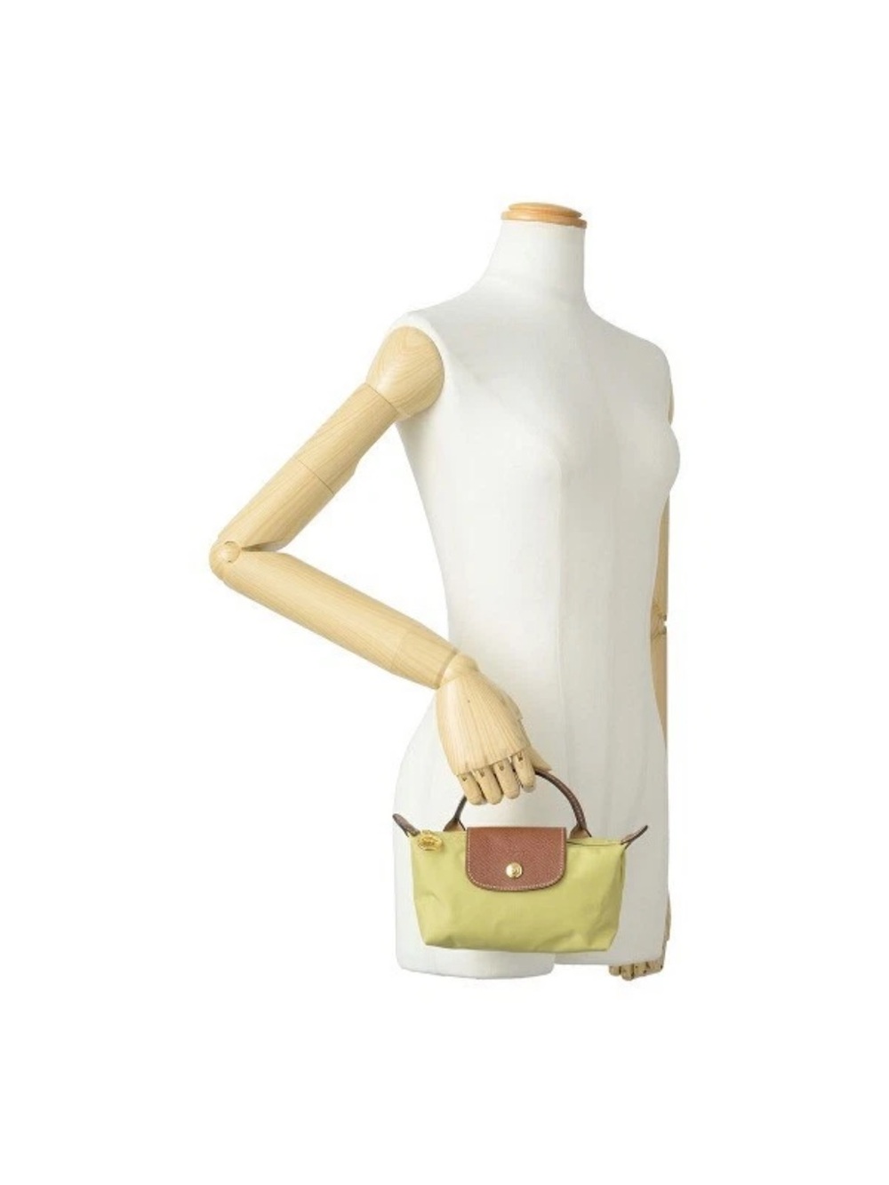 Longchamp Small Le Pliage Top-Handle Bag pistachio pistache mini purse tote neon - Picture 5 of 7